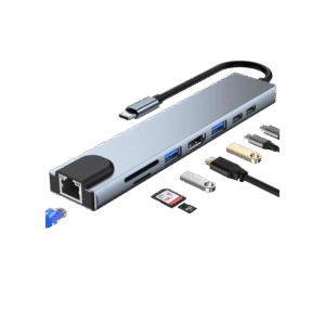 HUB USB C, Adaptateur USB C 8 en 1