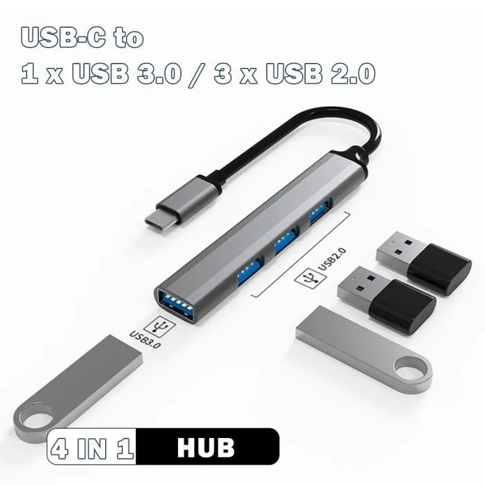 Adaptateur OTG 4-en-1